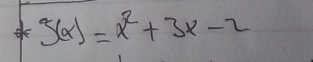 g(x)=x^2+3x-2