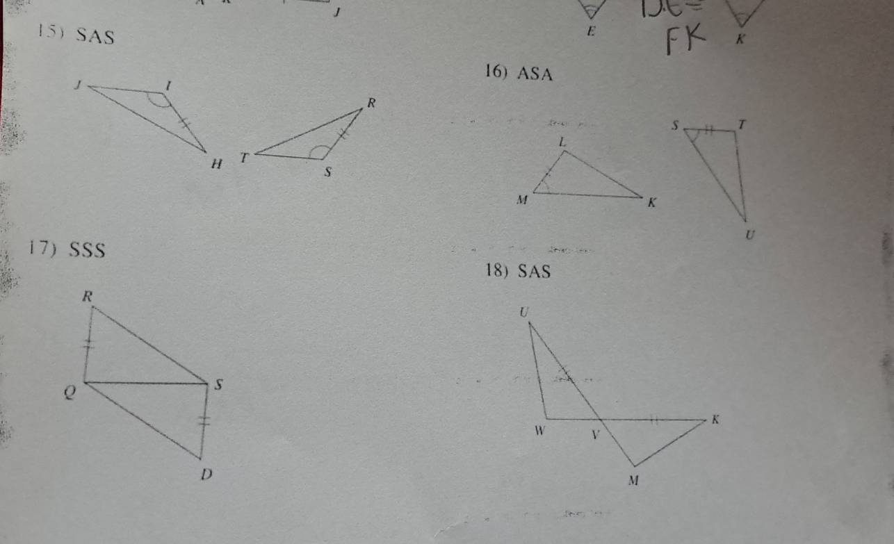 SAS 
K 
16) ASA 
17 SSS 
18 SAS