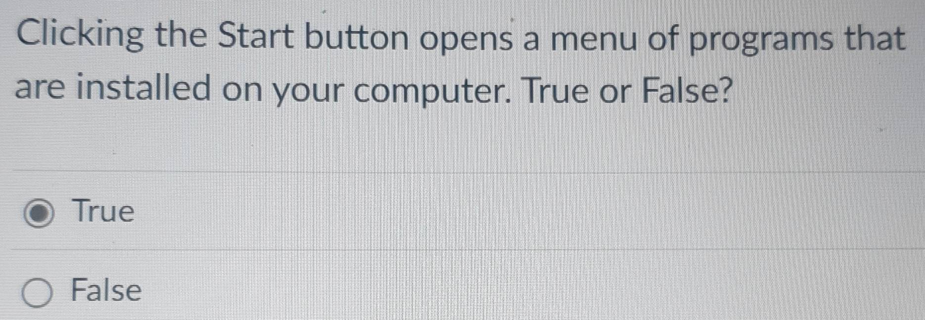 Solved: Clicking the Start button opens a menu of programs that are ...