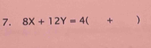 8X+12Y=4 ( + )