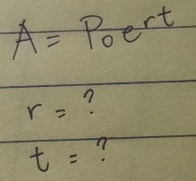 A=P_0e^(rt)