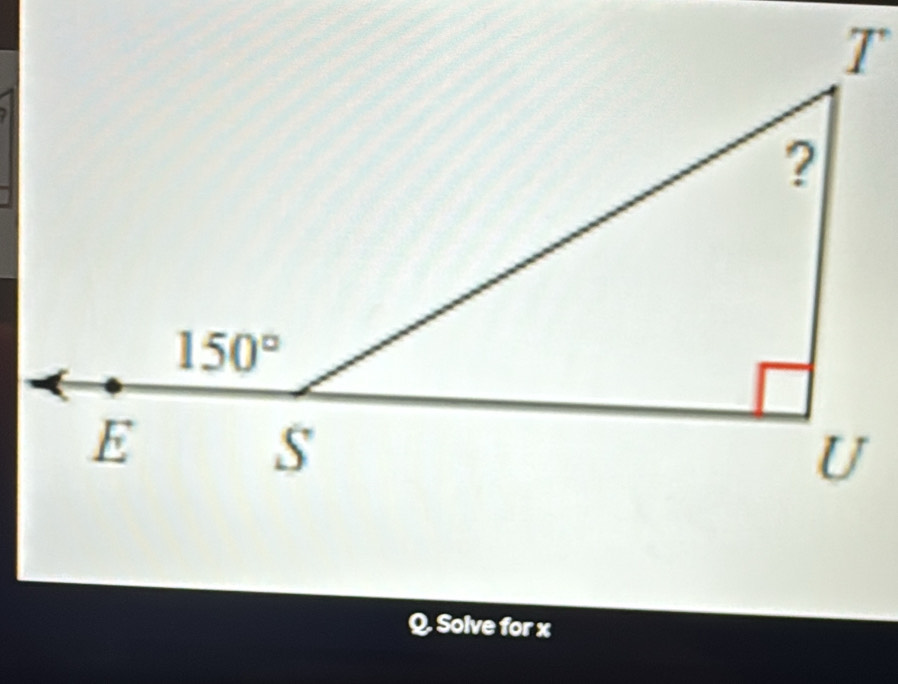 Solve for x