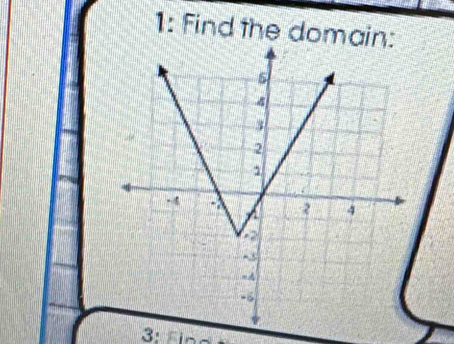 1: find the domain