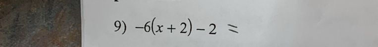 -6(x+2)-2