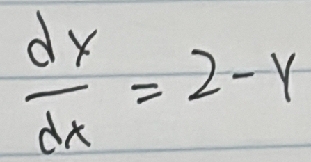  dx/dx =2-y