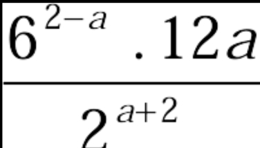  (6^(2-a).12a)/2^(a+2) 