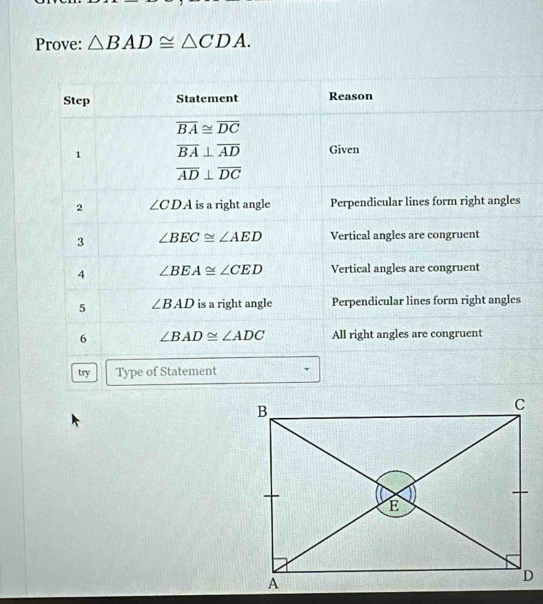 Prove: △ BAD≌ △ CDA.