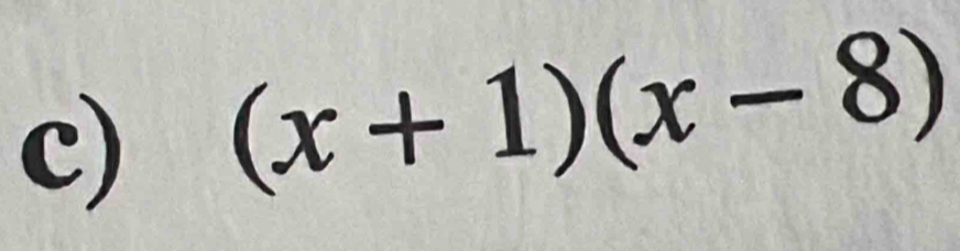 (x+1)(x-8)