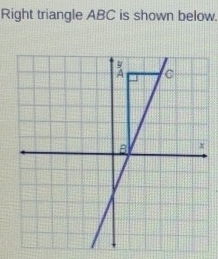 Right triangle ABC is shown below.