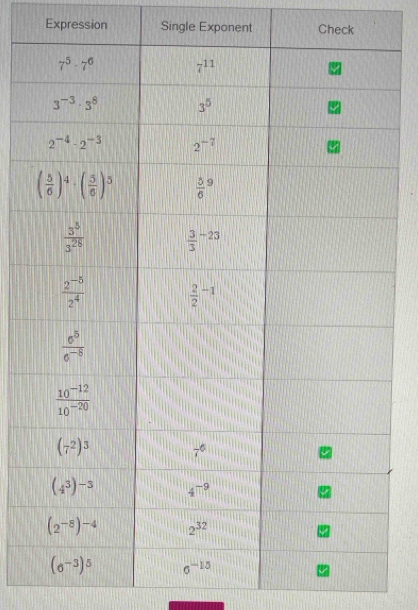 Expression Single Exponent Check