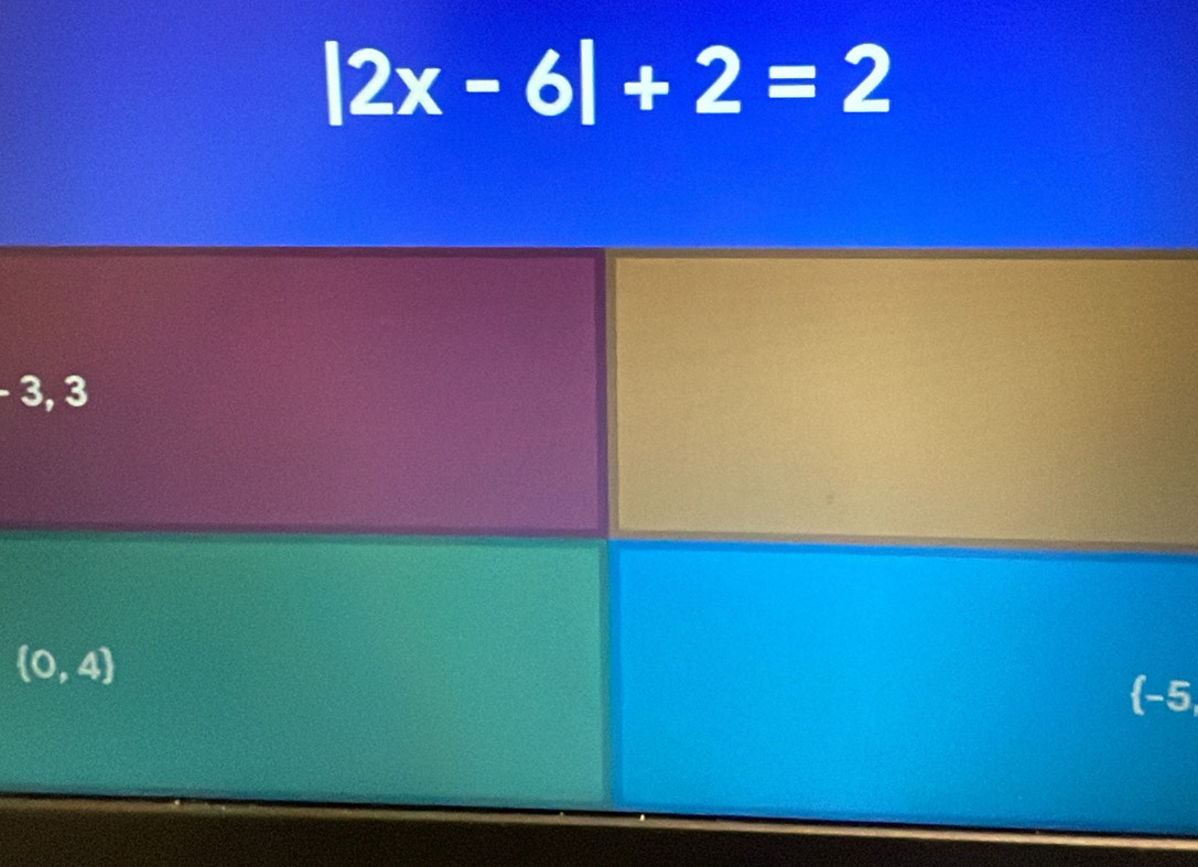 |2x-6|+2=2 . 3
5