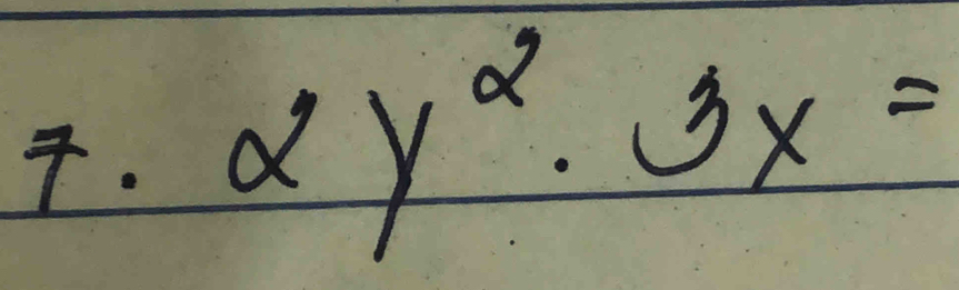 2y^2· 3x=