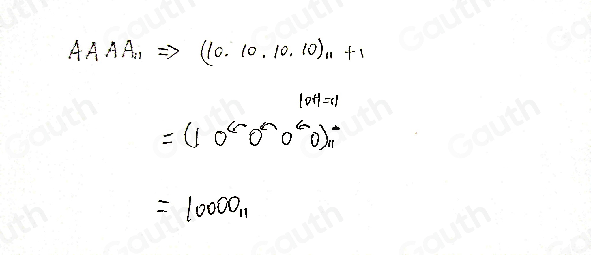 Solved: Write the next whole number after AAAA eleven in the base ...