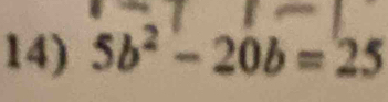 5b^2-20b=25