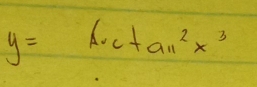 y=A· ctan^2x^3