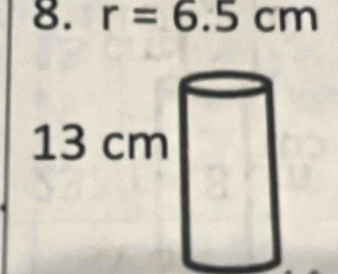 r=6.5cm