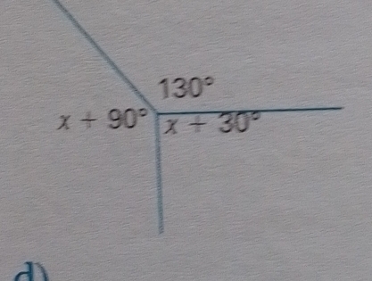 x+90° 130°/x+30° 