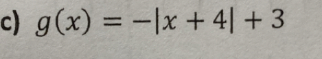 g(x)=-|x+4|+3