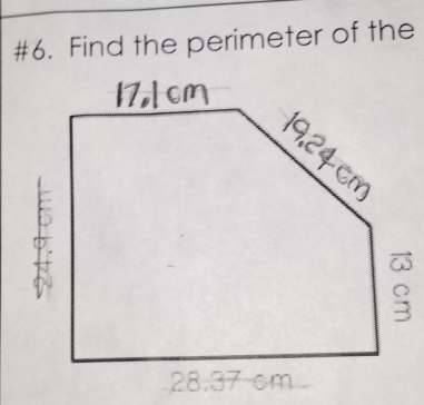 #6. Find the perimeter of the