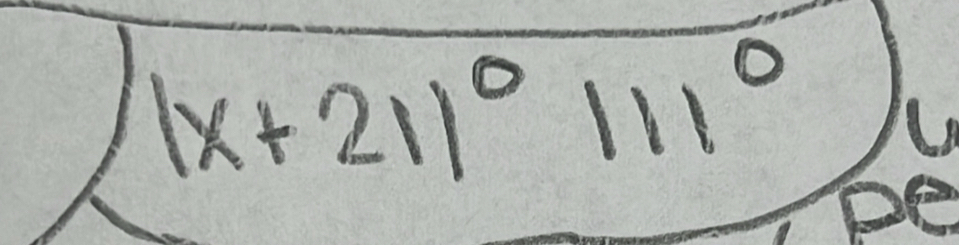 (x+21)^circ 111°