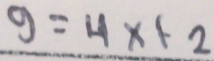 g=4x+2