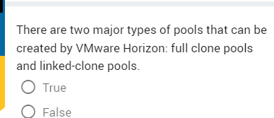 Solved: There are two major types of pools that can be created by ...