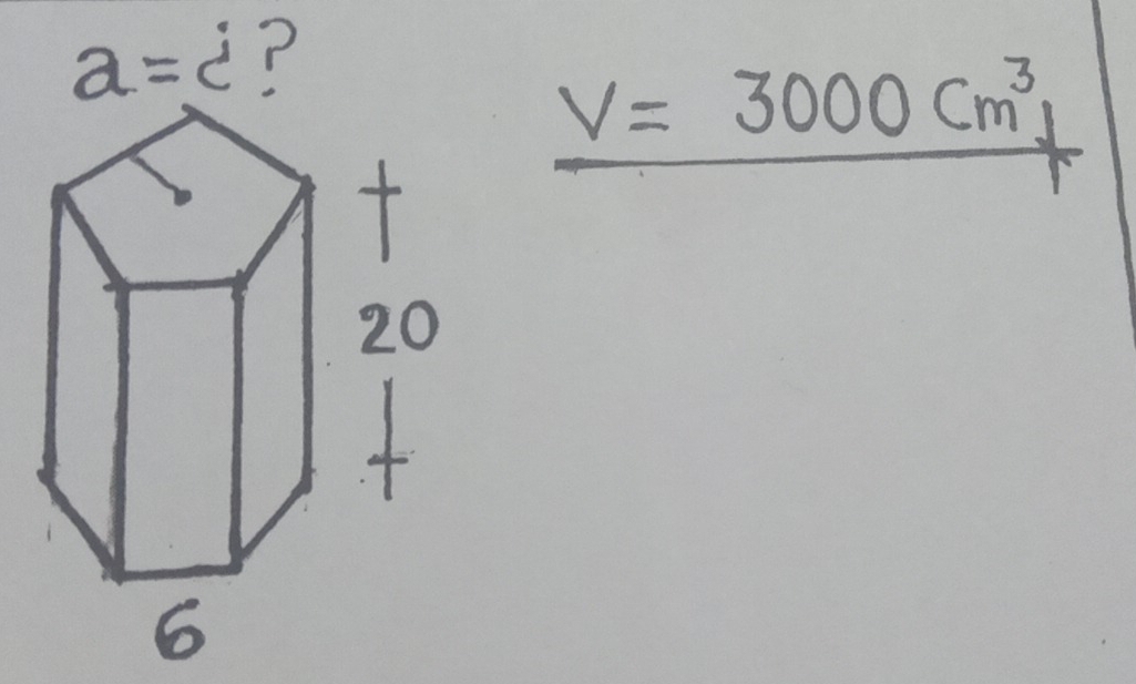 V=3000cm^3