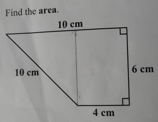 Find the area.