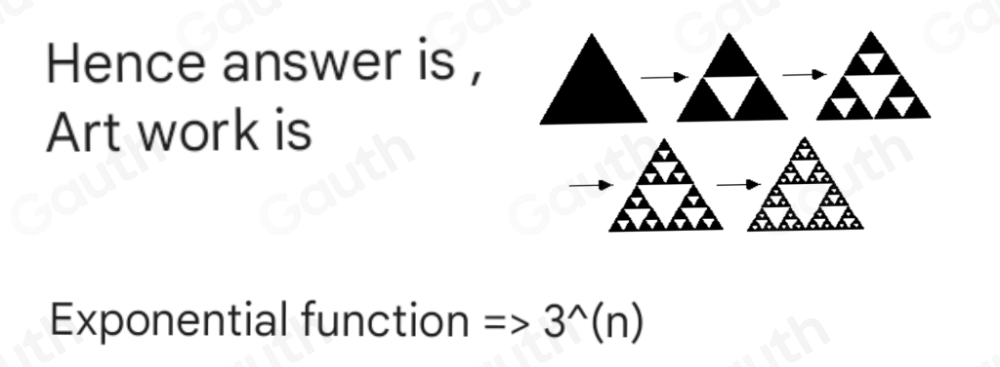 Solved: Activity 4 The Sierpinski triangle is a fractal that shows an ...
