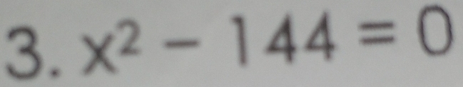 x^2-144=0