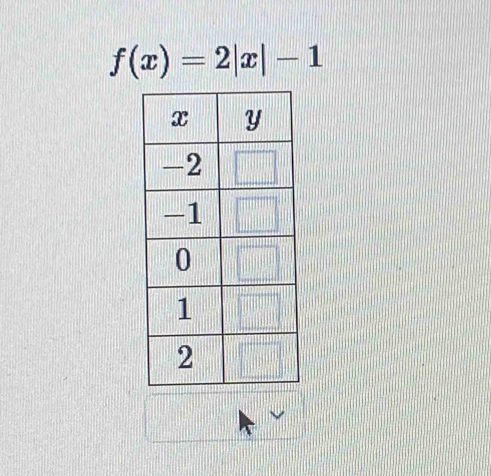 f(x)=2|x|-1