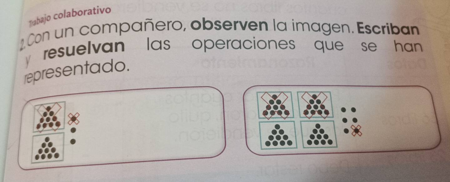 Resuelto:Trabajo colaborativo 2 Con un compañero, observen la imagen ...