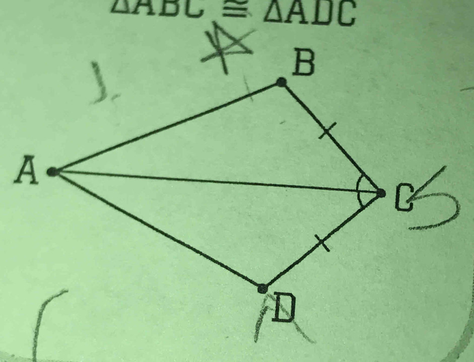 △ ADC≌ △ ADC