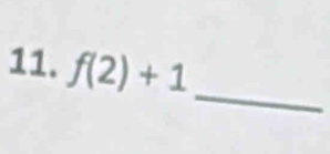 f(2)+1
_