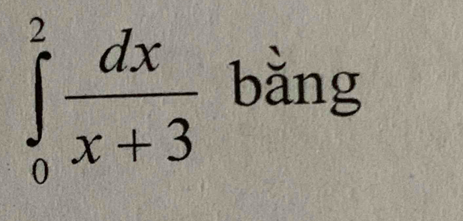 ∈tlimits _0^(2frac dx)x+3 bǎng