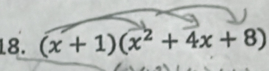 (x+1)(x^2+4x+8)