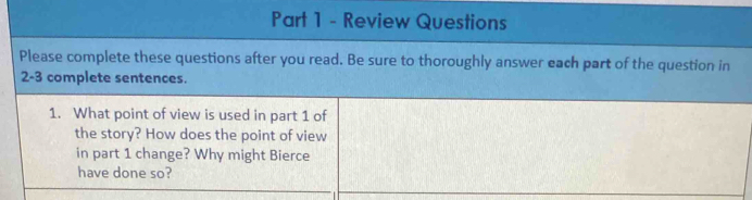 Review Questions