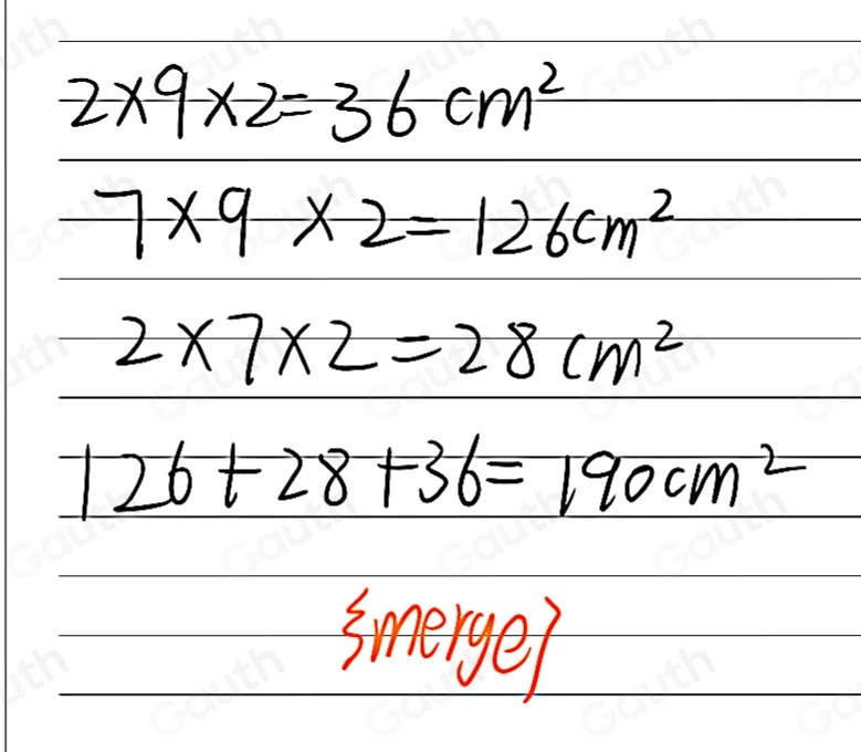 Solved: The dimensions of the rectangular prism are shown on the net ...