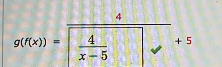 g(f(x))=frac 4| 4/x-5 | + 5
