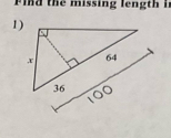 Find the missing length