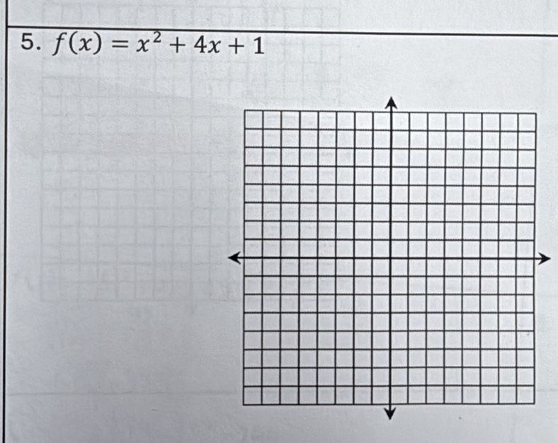 f(x)=x^2+4x+1