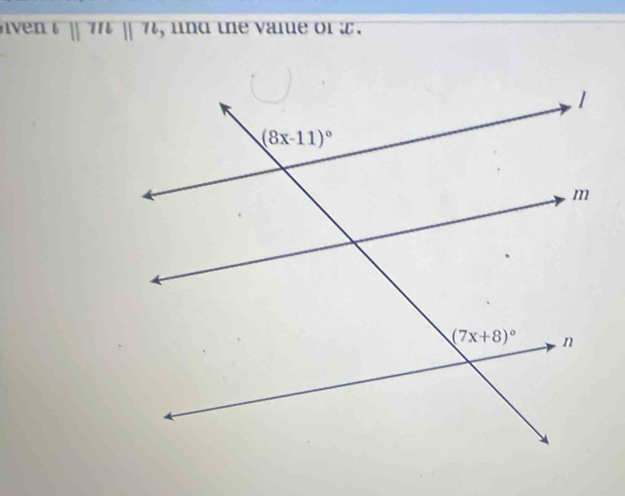 6||7Il||7l , lnd the value of w .