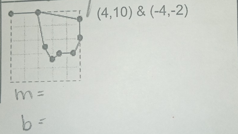 (4,10) & (-4,-2)