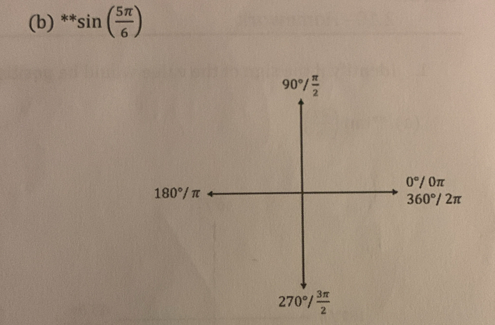 sin ( 5π /6 )