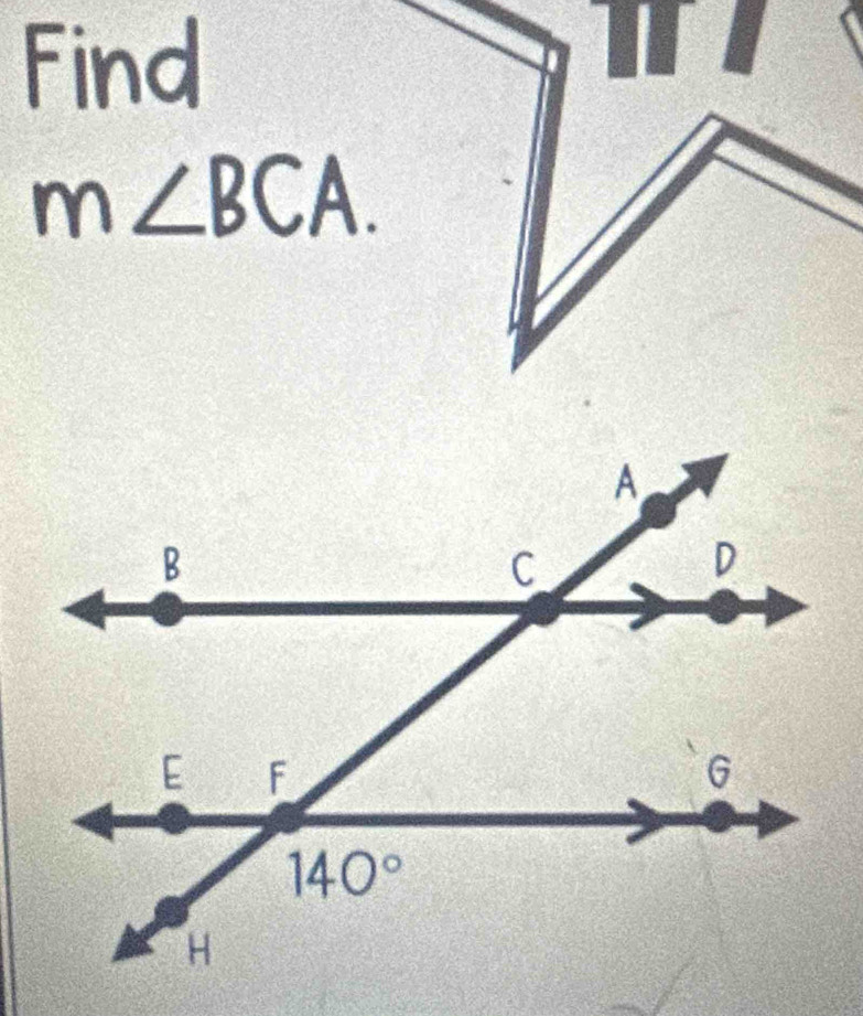 Find
.
m∠ BCA.