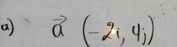 a vector a(-2i,4j)