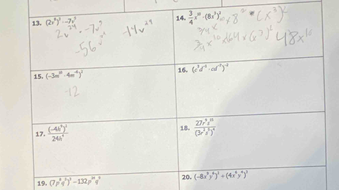 (7p^8q^3)^3-132p^(24)q^9