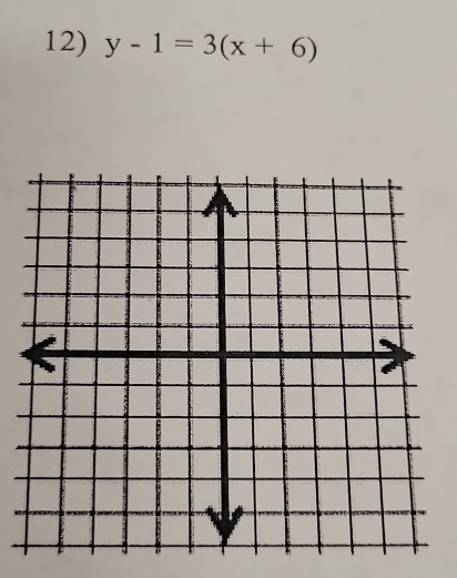 y-1=3(x+6)