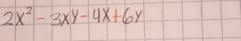 2x^2-3xy-4x+6y