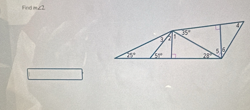 Find m∠ 2